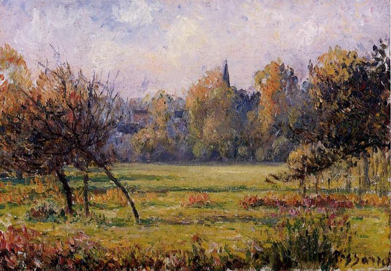 Landscape At Bazincourt — Camille Pissarro