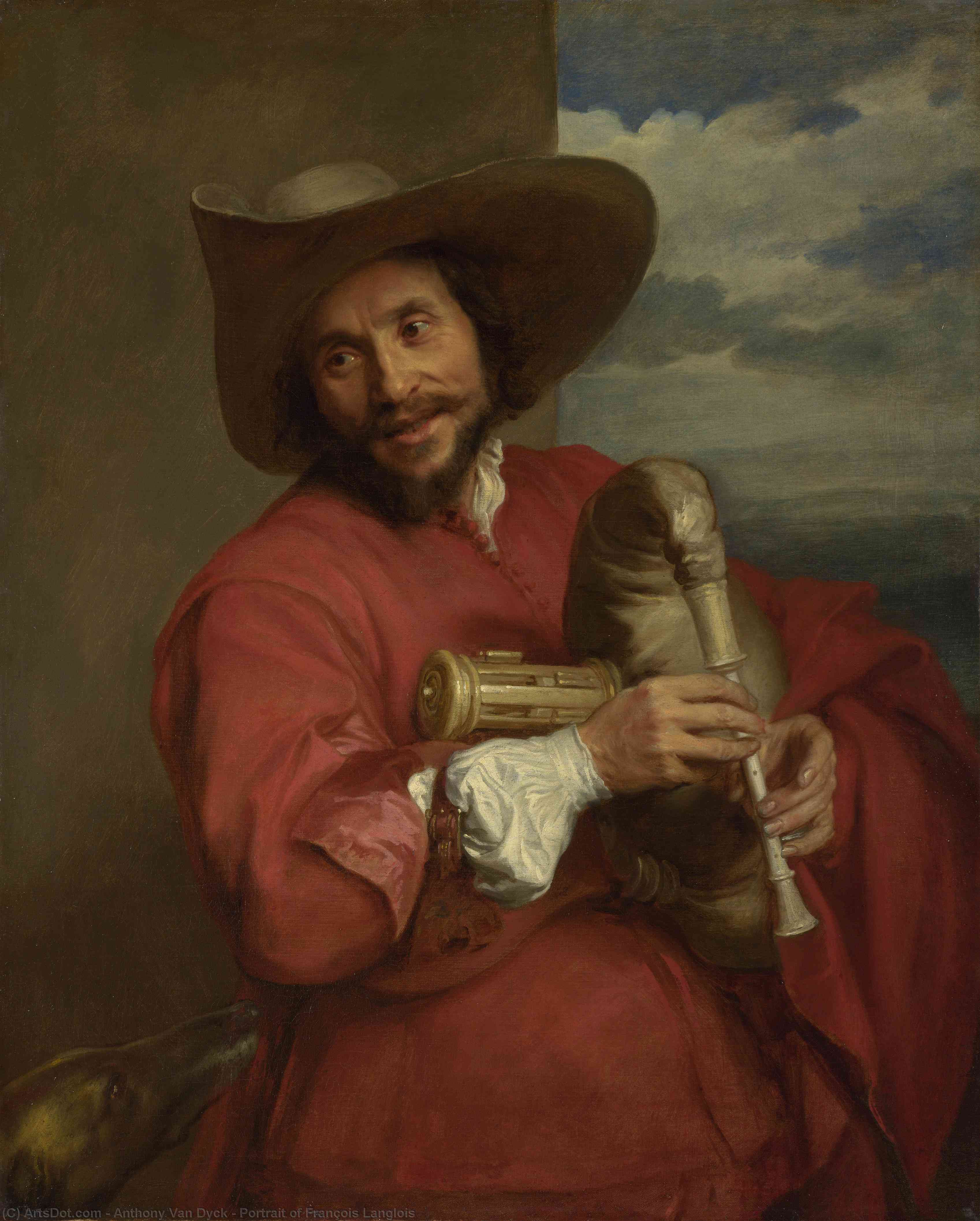 Portrait Of François Langlois — Sir Anthony Van Dyck