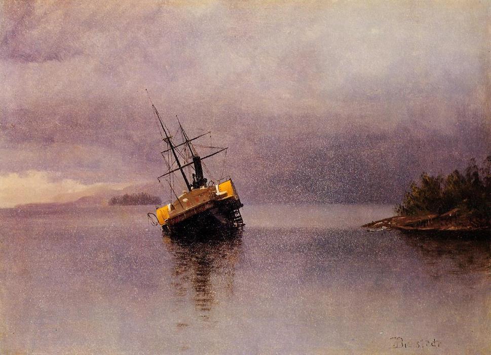 Wreck Of The 'ancon' In Loring Bay, Alaska — Albert Bierstadt