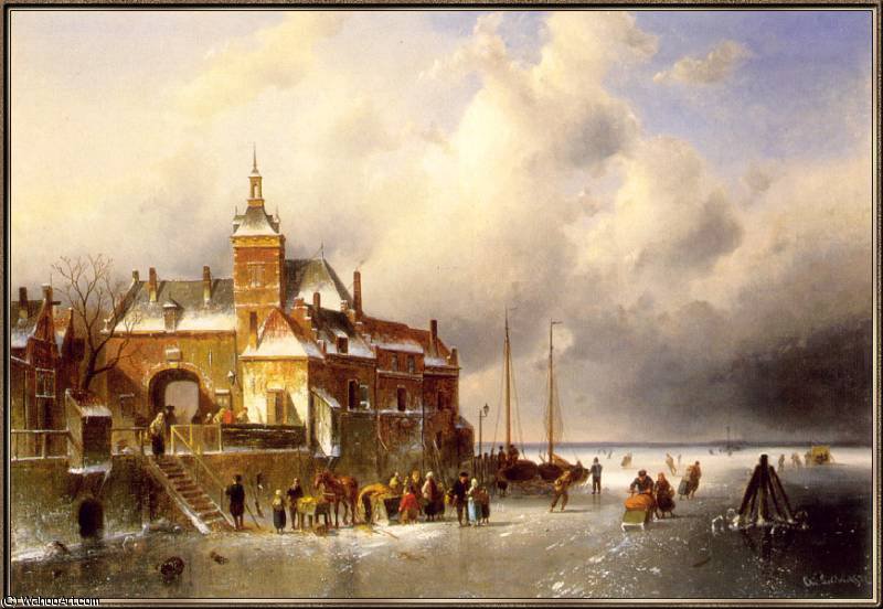 Winter Landscape — Charles Henri Joseph Leickert