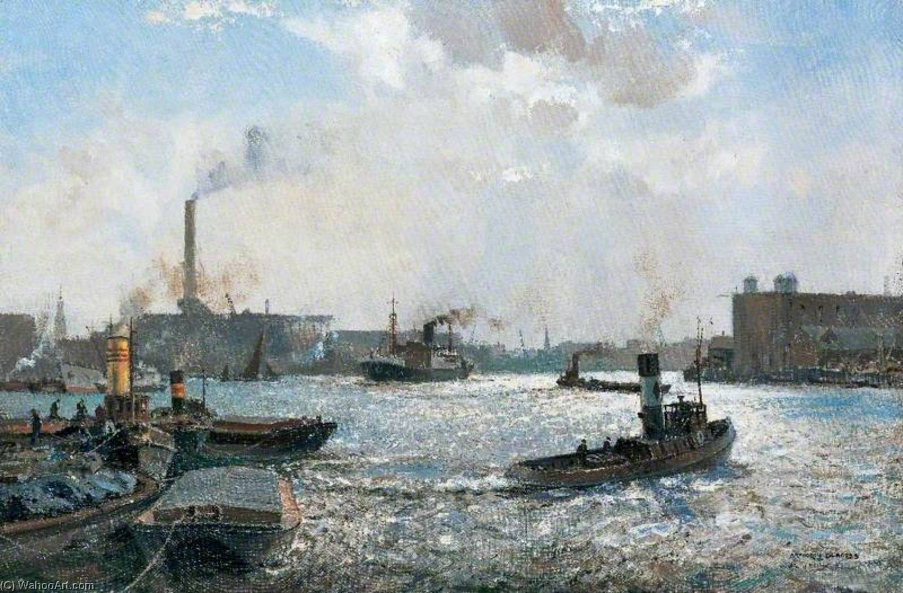 The Lower Pool And Limehouse Reach, London — Arthur James Wetherall Burgess