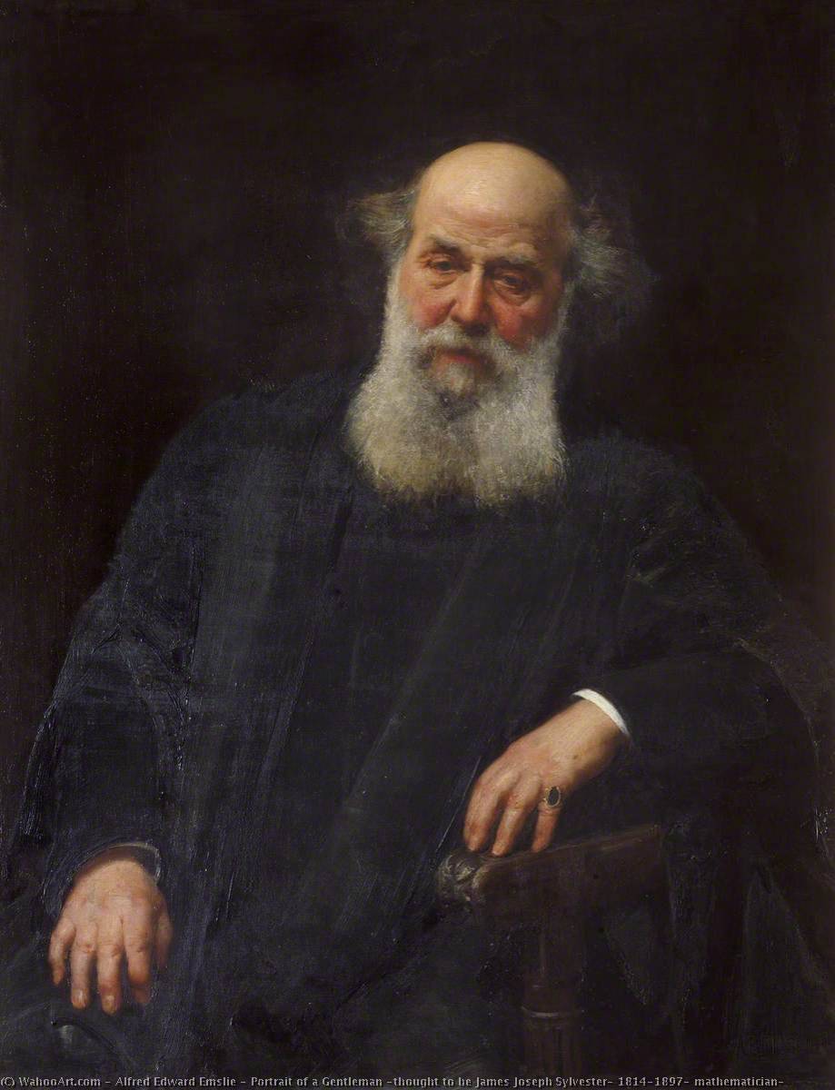 Portrait Of A Gentleman (thought To Be James Joseph Sylvester, 1814–1897, Mathematician) — Alfred Edward Emslie