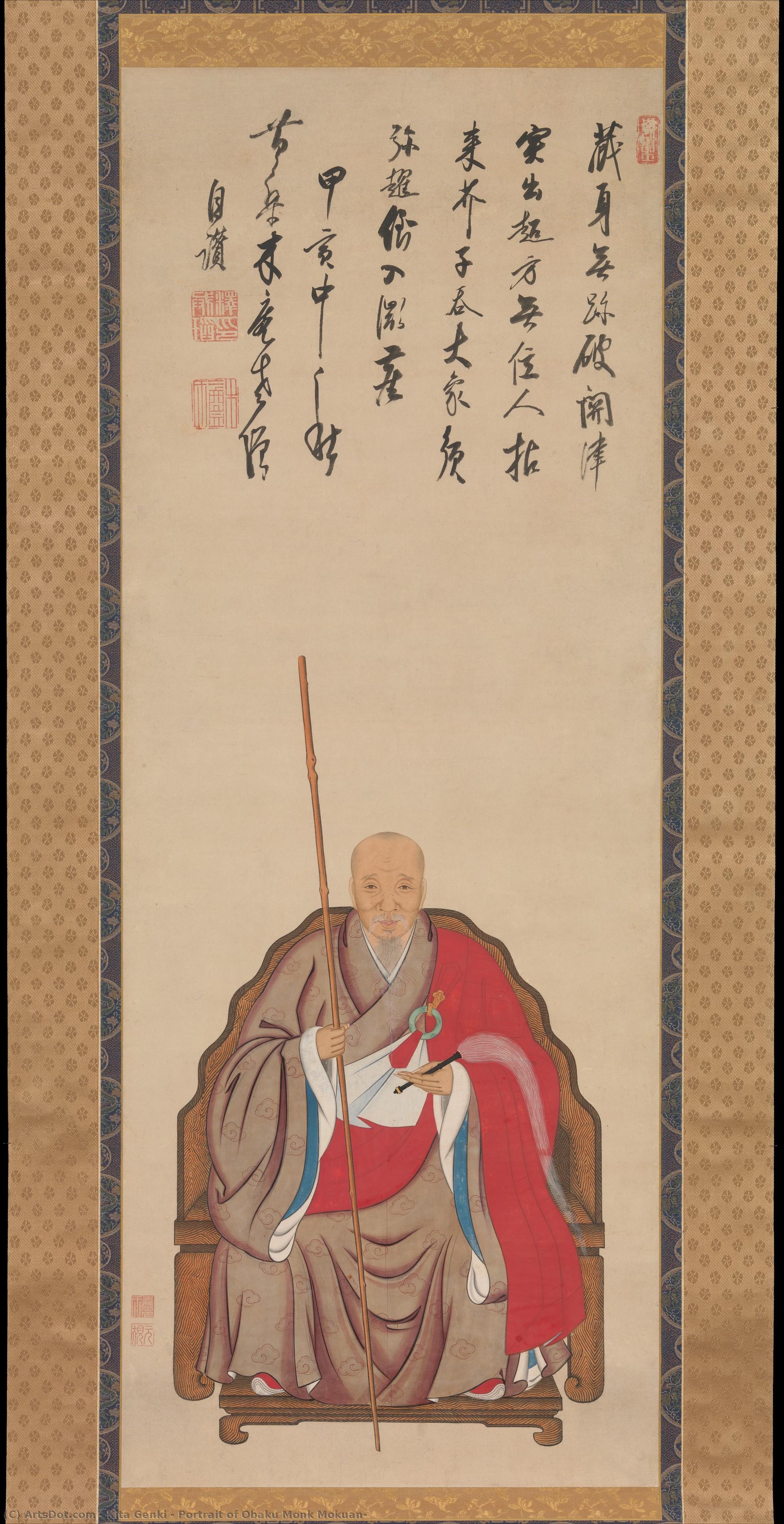 Portrait Of Obaku Monk Mokuan — Kita Genki