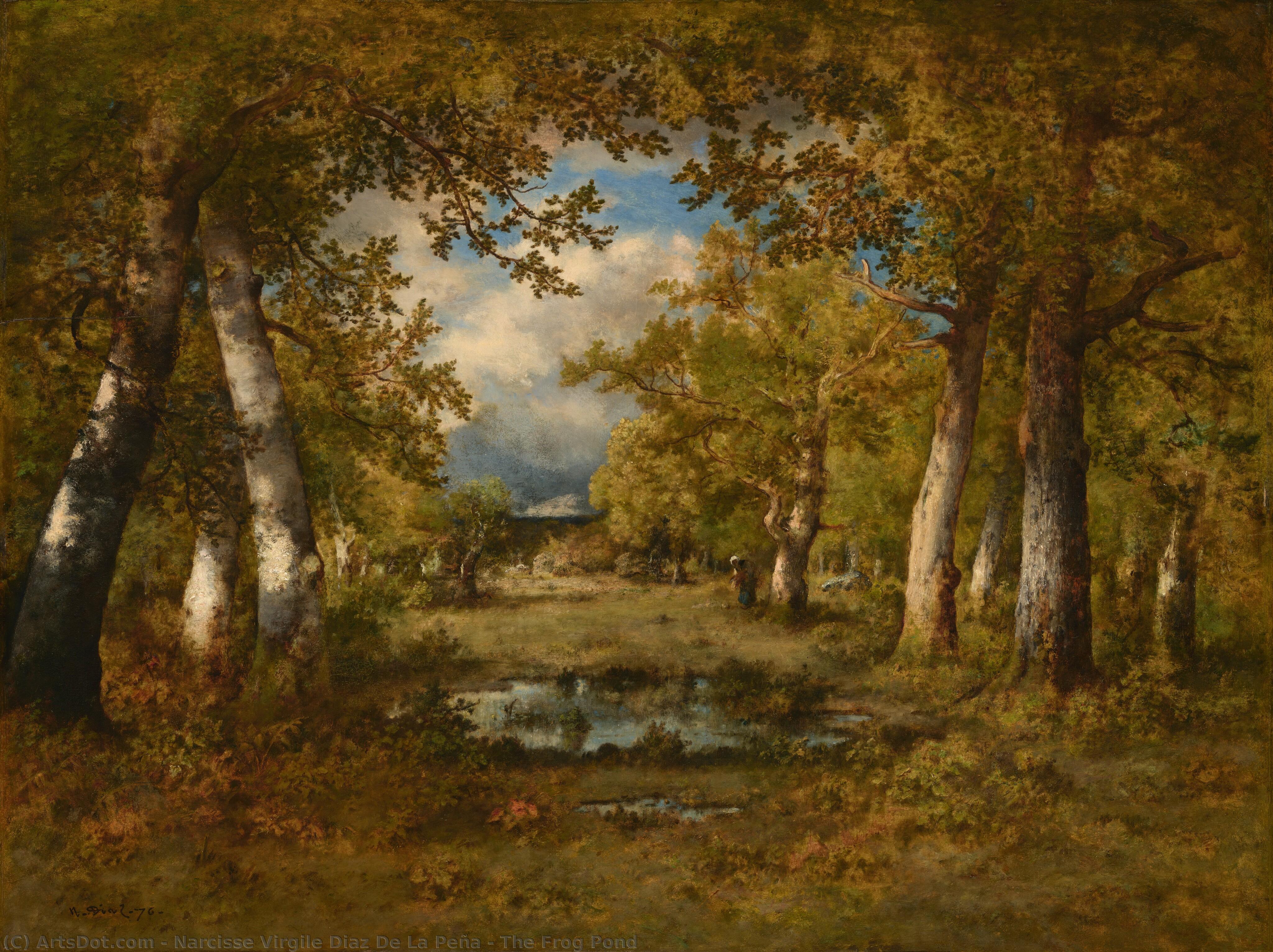 The Frog Pond — Narcisse Virgile Diaz De La Peña
