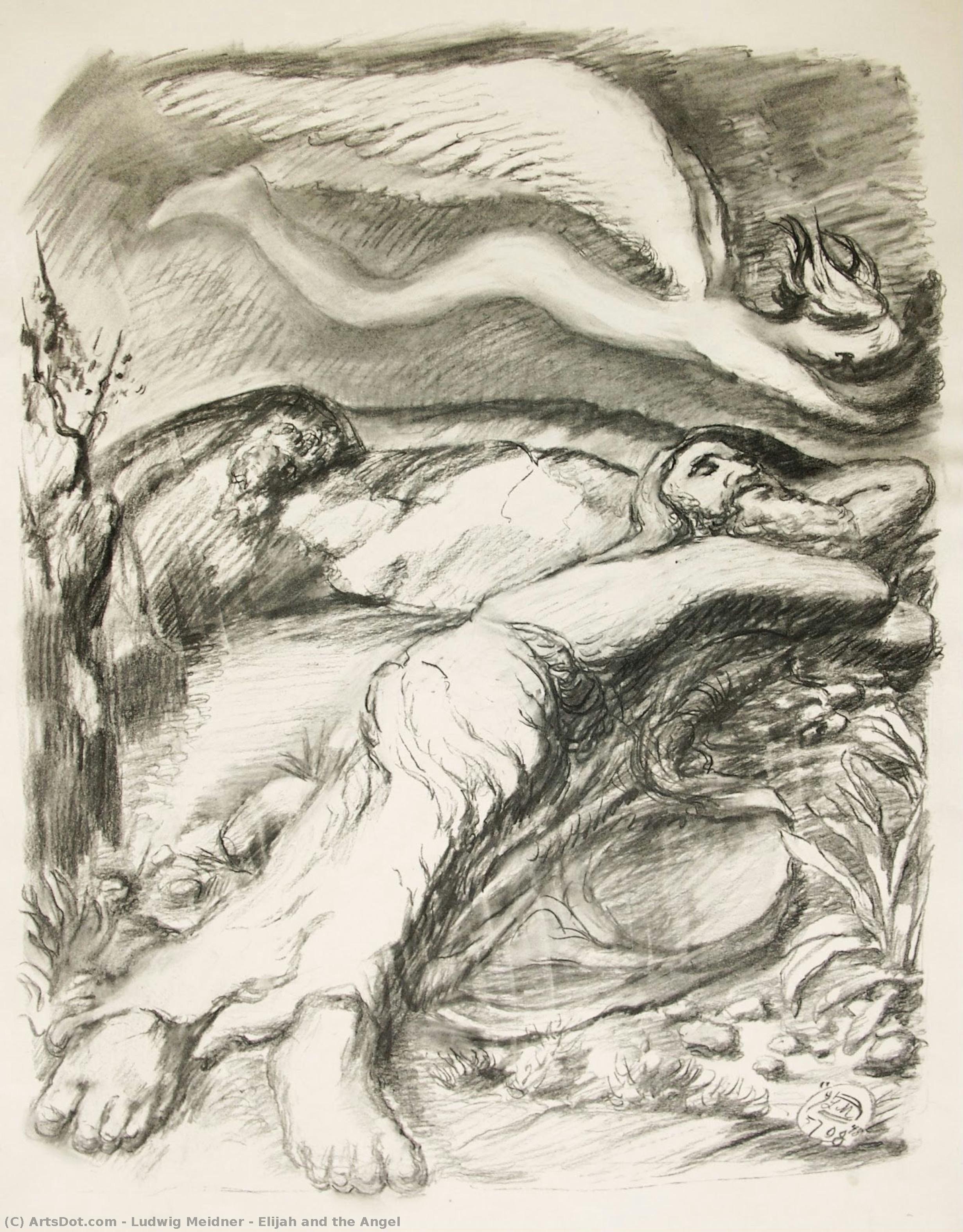 Elijah And The Angel — Ludwig Meidner