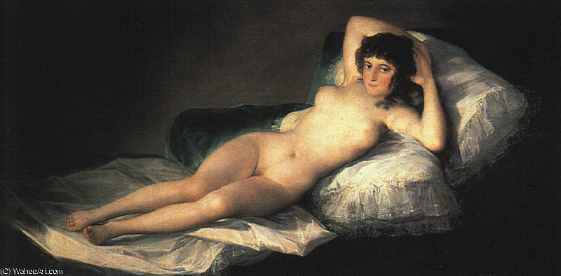 Nude Maja, Before Nov. Oil On Canvas, Museo Del P — Francisco José De Goya Y Lucientes