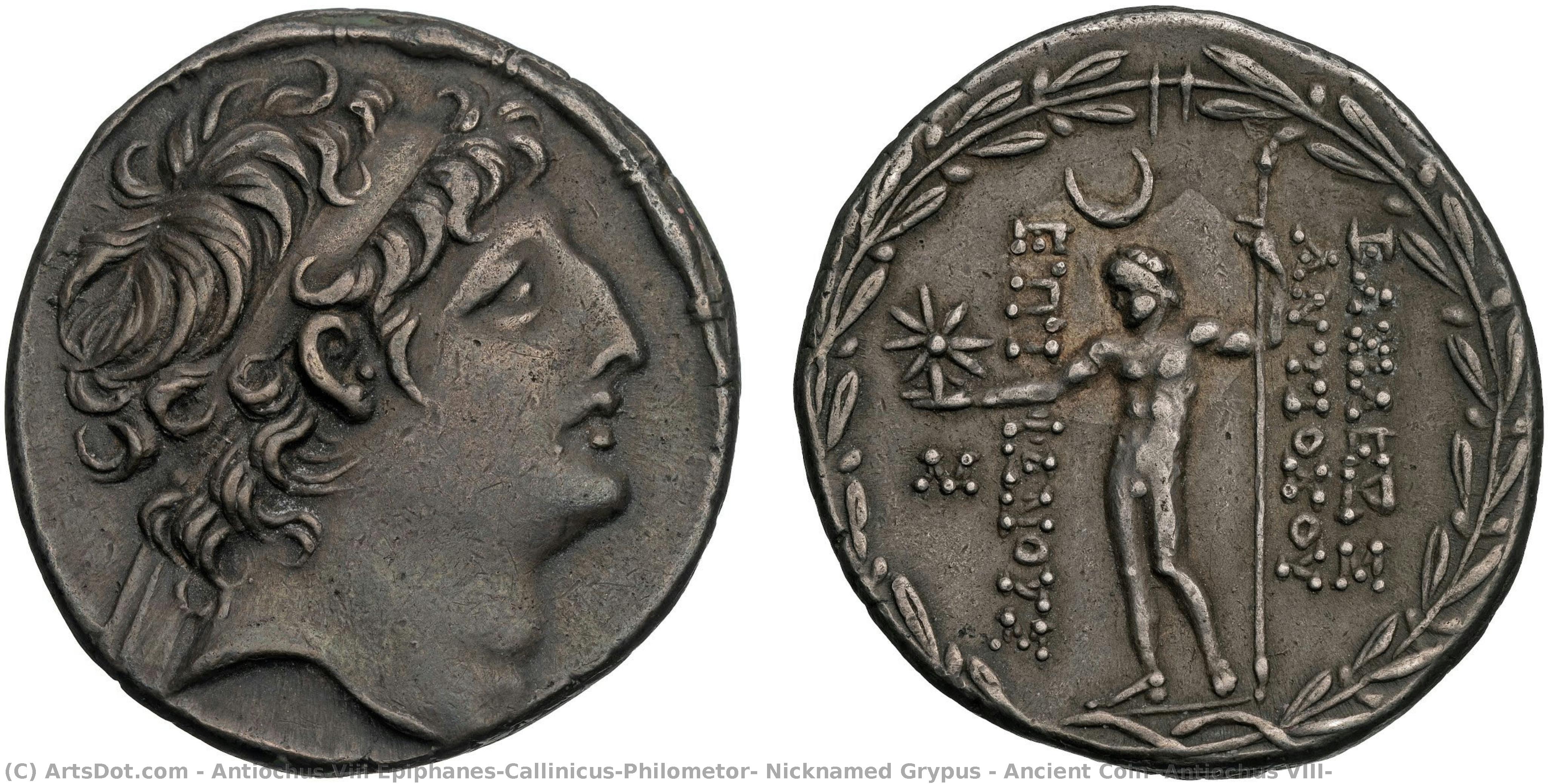 Ancient Coin (antiochus Viii) — Antiochus Viii Epiphanes/callinicus/philometor, Nicknamed Grypus