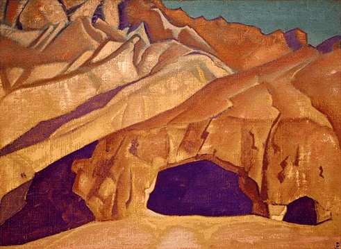 Rocks With Buddhistic Caves — Nicholas Roerich