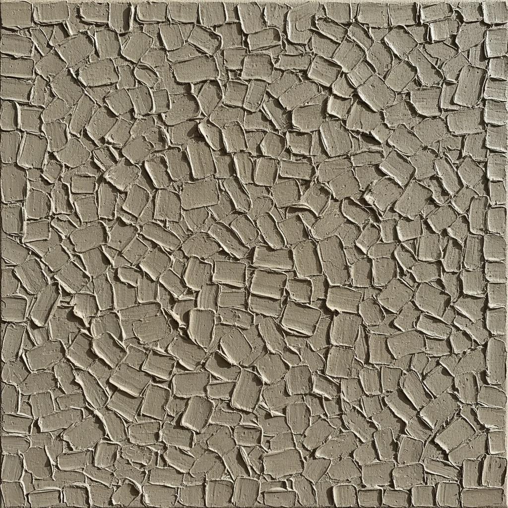 Tessellated Earth: A Monochromatic Study In Tactile Depth And Timeless Sandstone Texture — David Moreau