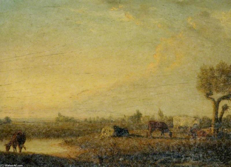 Landscape With Cattle — Edmund Bristow