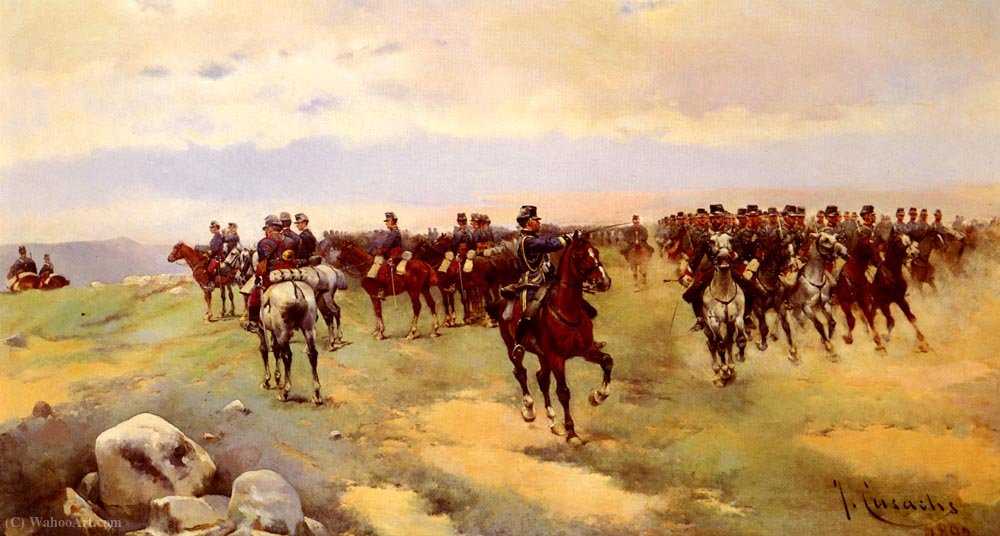 Soldier On Horseback — José Cusachs Y Cusachs