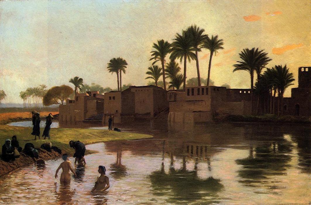 Bathers By The Edge Of A River — Jean-léon Gérôme