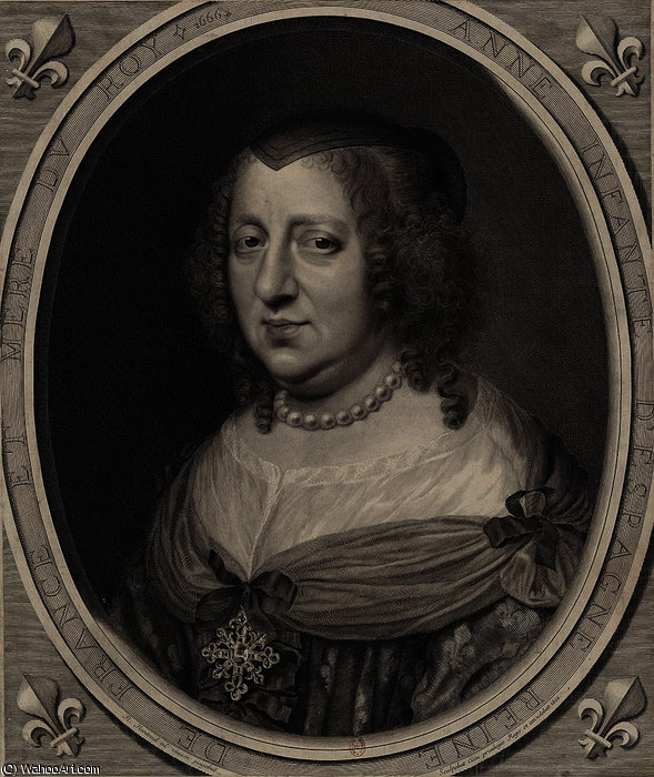 Portrait Of Anne Of Austria — Robert Nanteuil