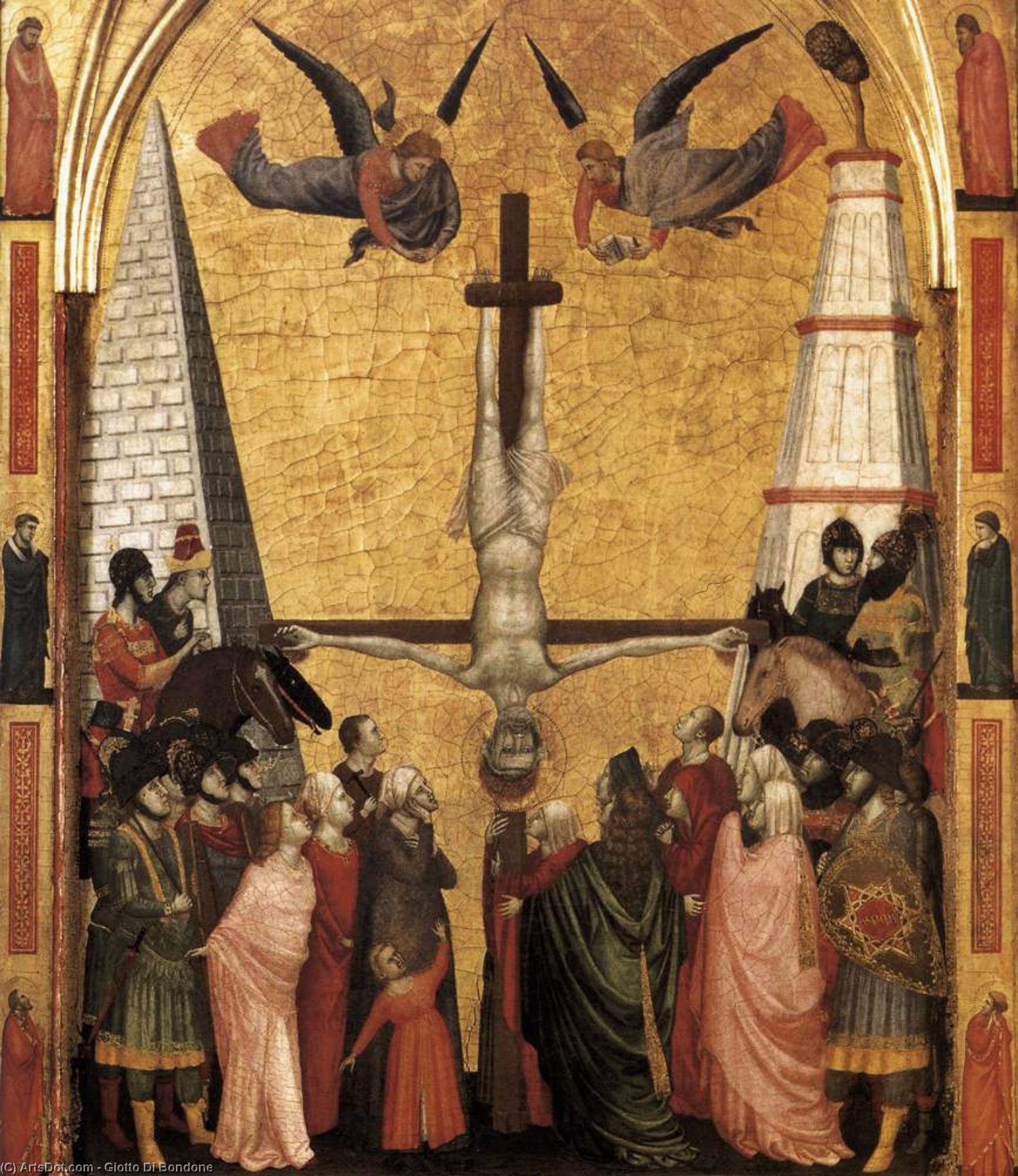 El Tríptico De Los Stefaneschi. Martirio De Pedro — Giotto Di Bondone