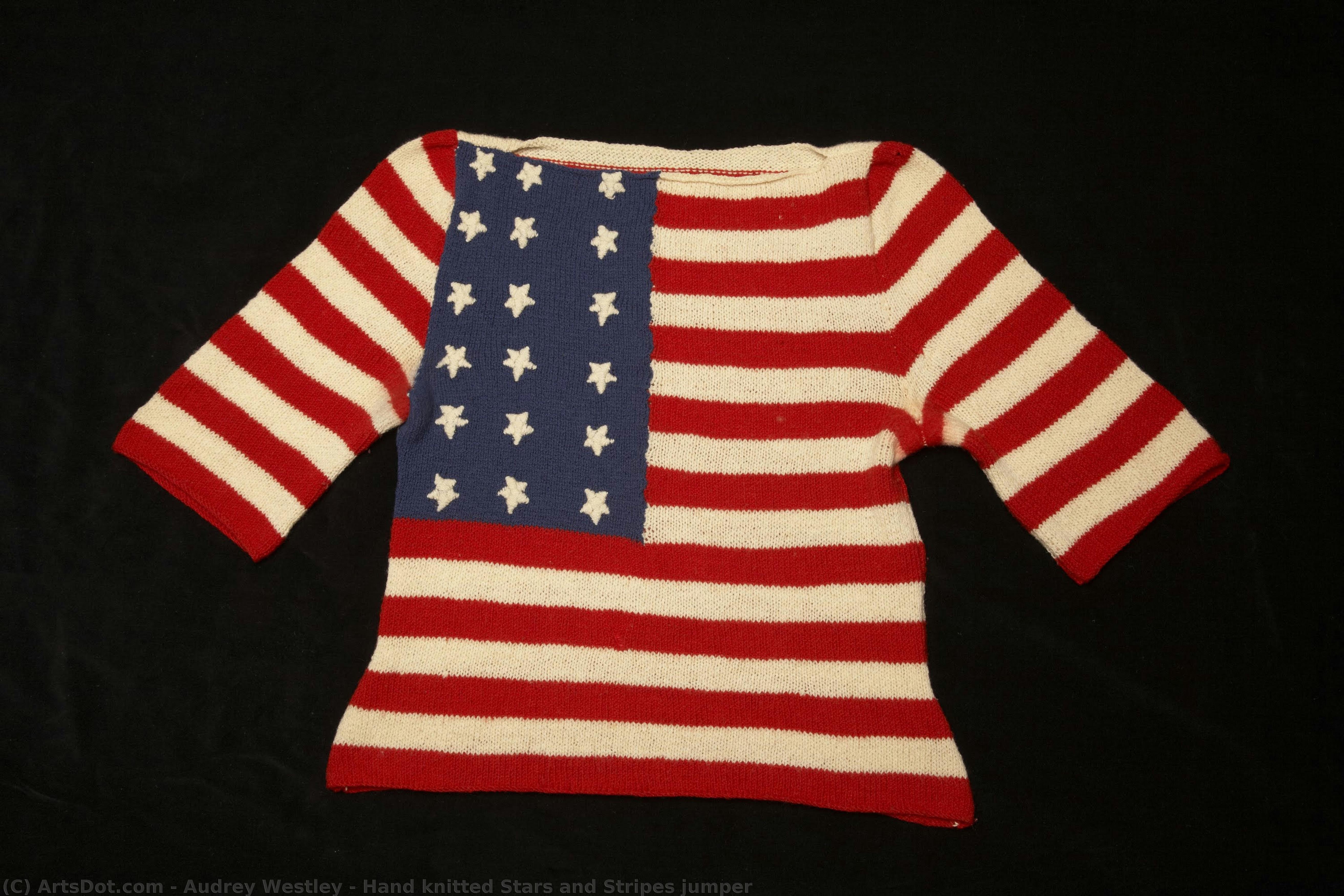 Hand Knitted Stars And Stripes Jumper — Audrey Westley