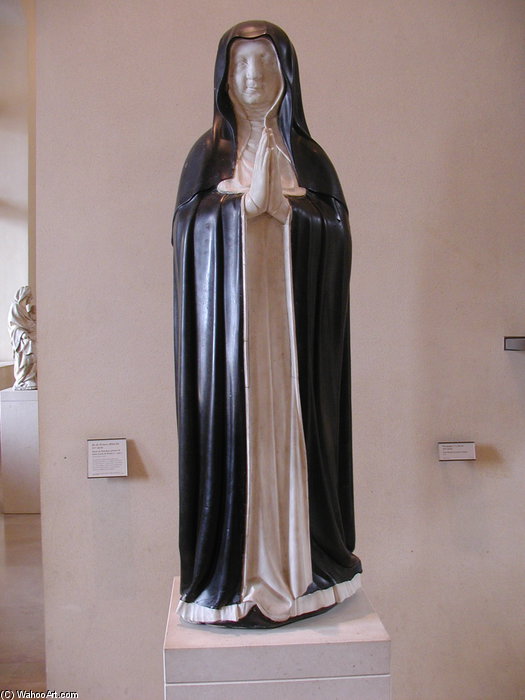 Statue Of Marie De Bourbon, Prieure Des Dominicaines De Saint-louis De Poissy — Jean De Liège