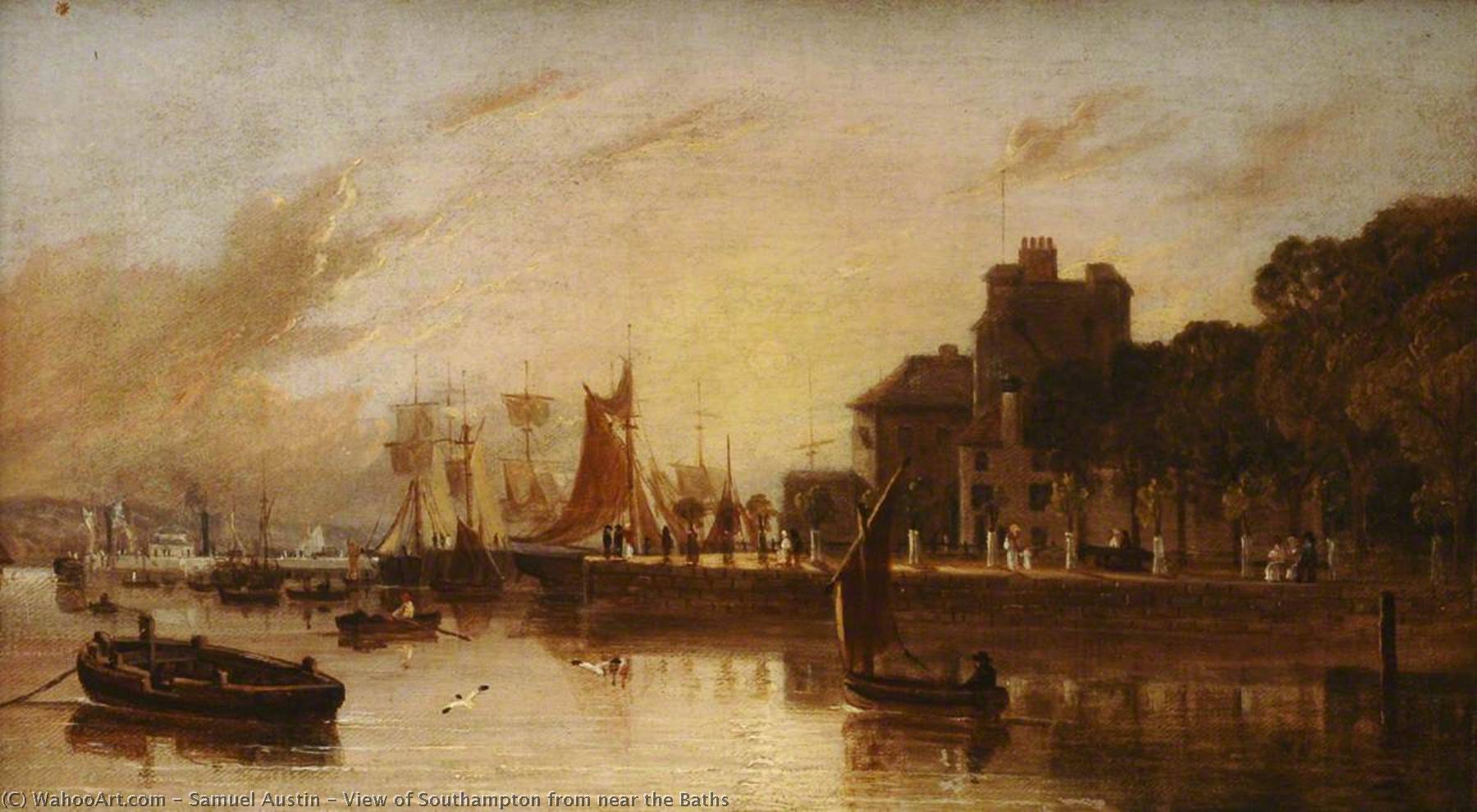 View Of Southampton From Near The Baths — Samuel Austin