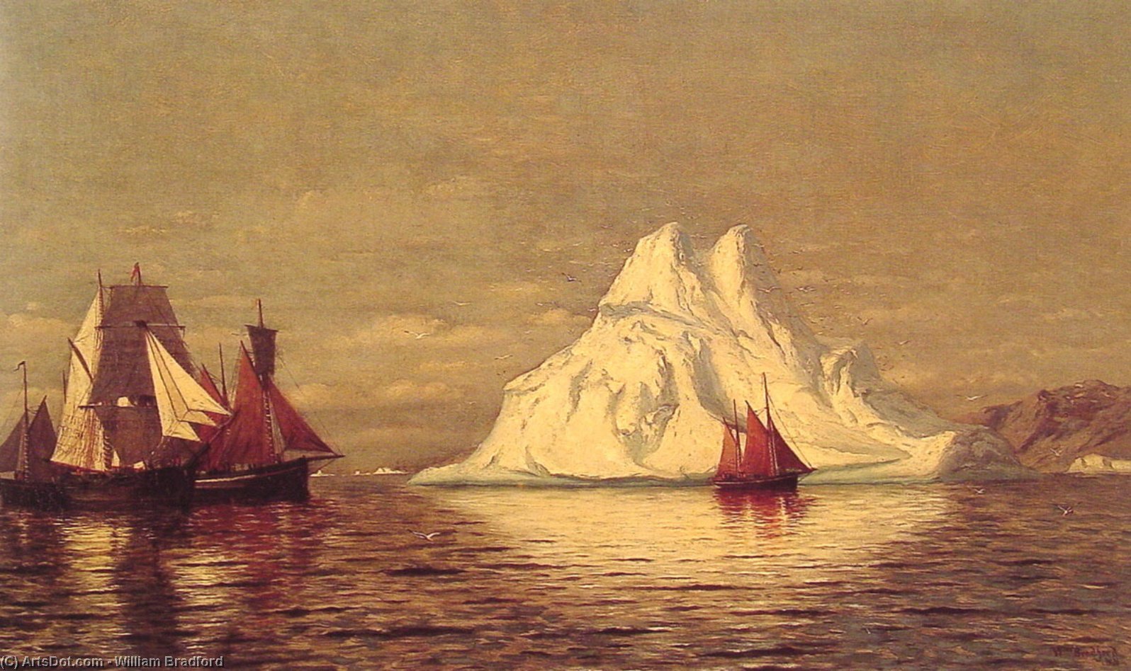 Ships And Iceberg — Уильям Брэдфорд