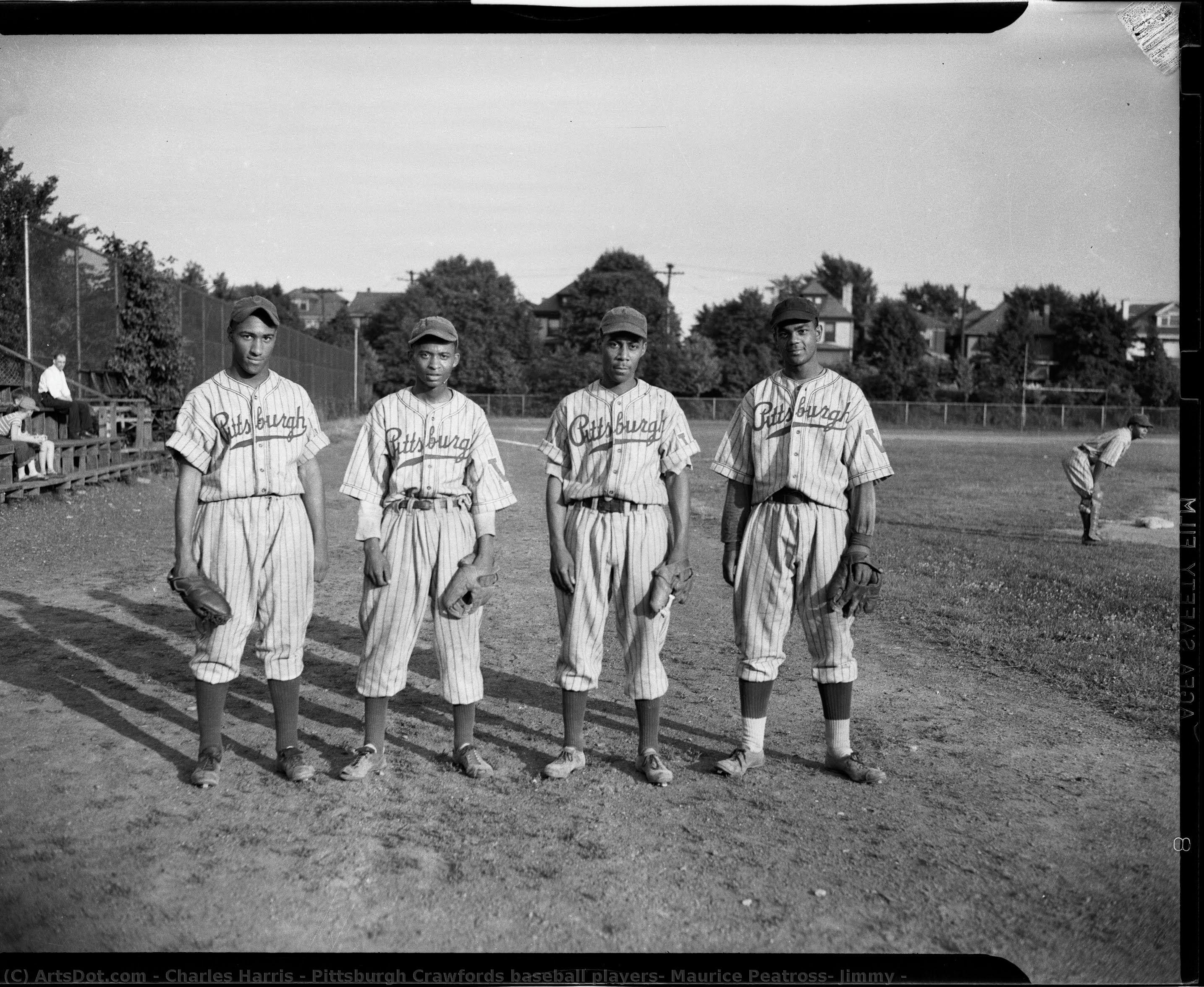 Pittsburgh Crawfords Baseball Players, Maurice Peatross, Jimmy — Charles Harris