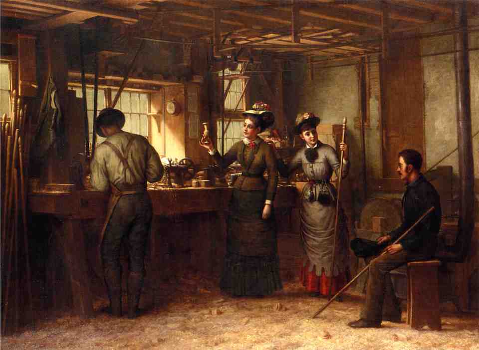 The Turners Shop, Palensville, Catskill Mountains — George Henry Hall