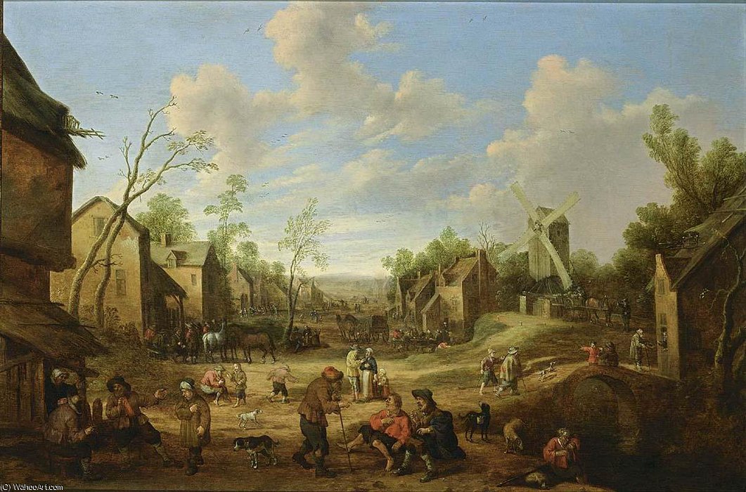 Village Street — Joost Cornelisz Droochsloot