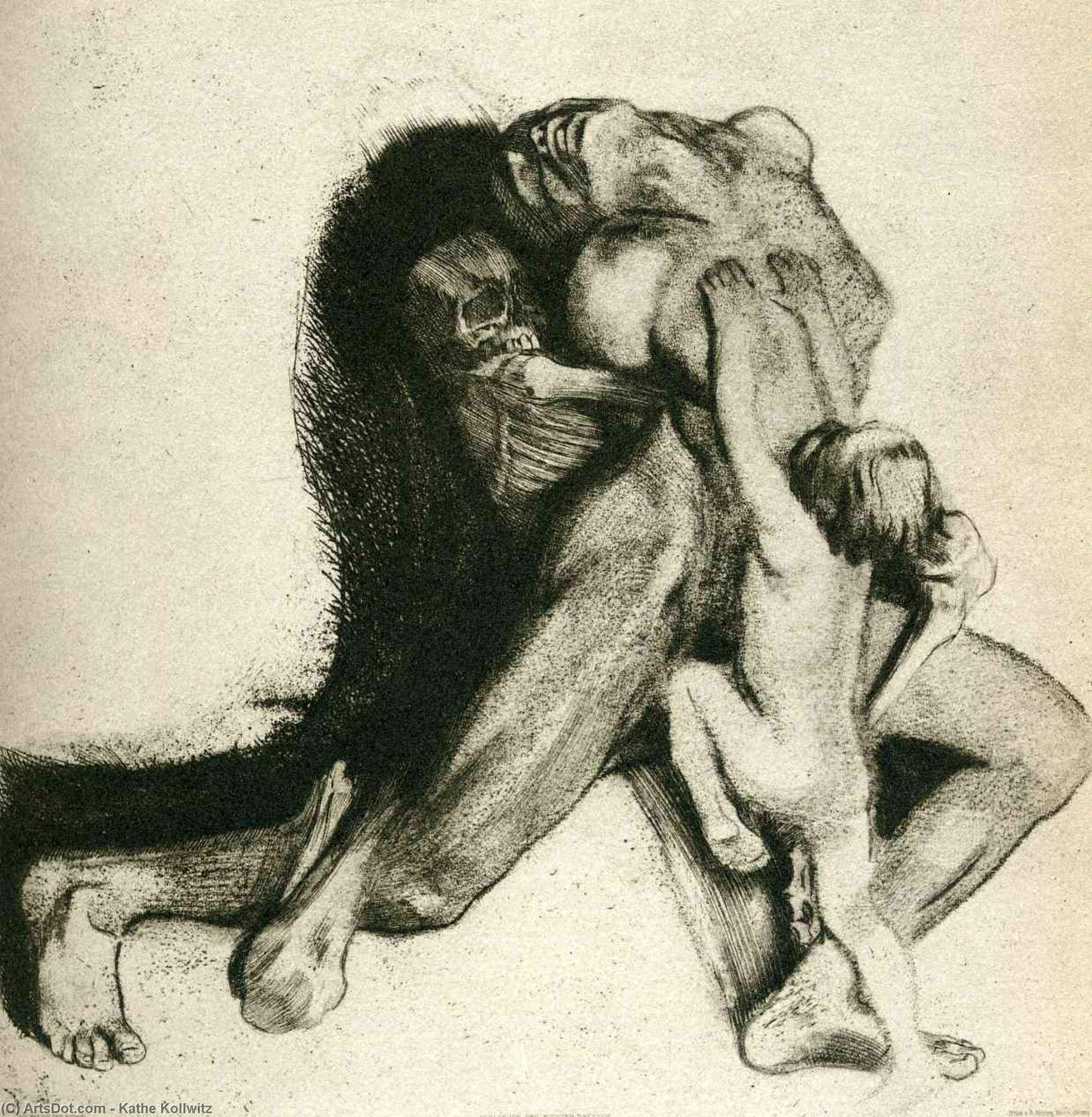 Death And Woman (self-portrait) — Käthe Kollwitz