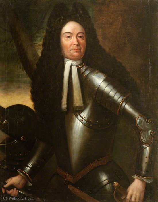 Portrait Of An Unknown Gentleman In Armour — Willem Wissing