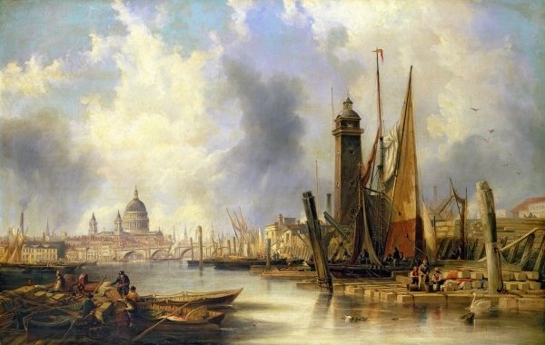 View Of London With St. Paul's — John Wilson Carmichael