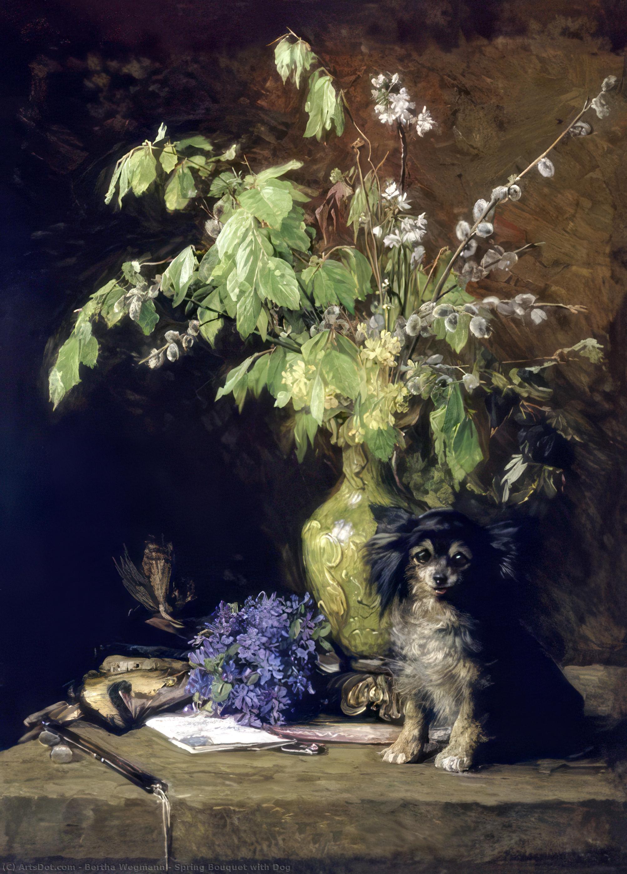 Spring Bouquet With Dog — Berta Vegman