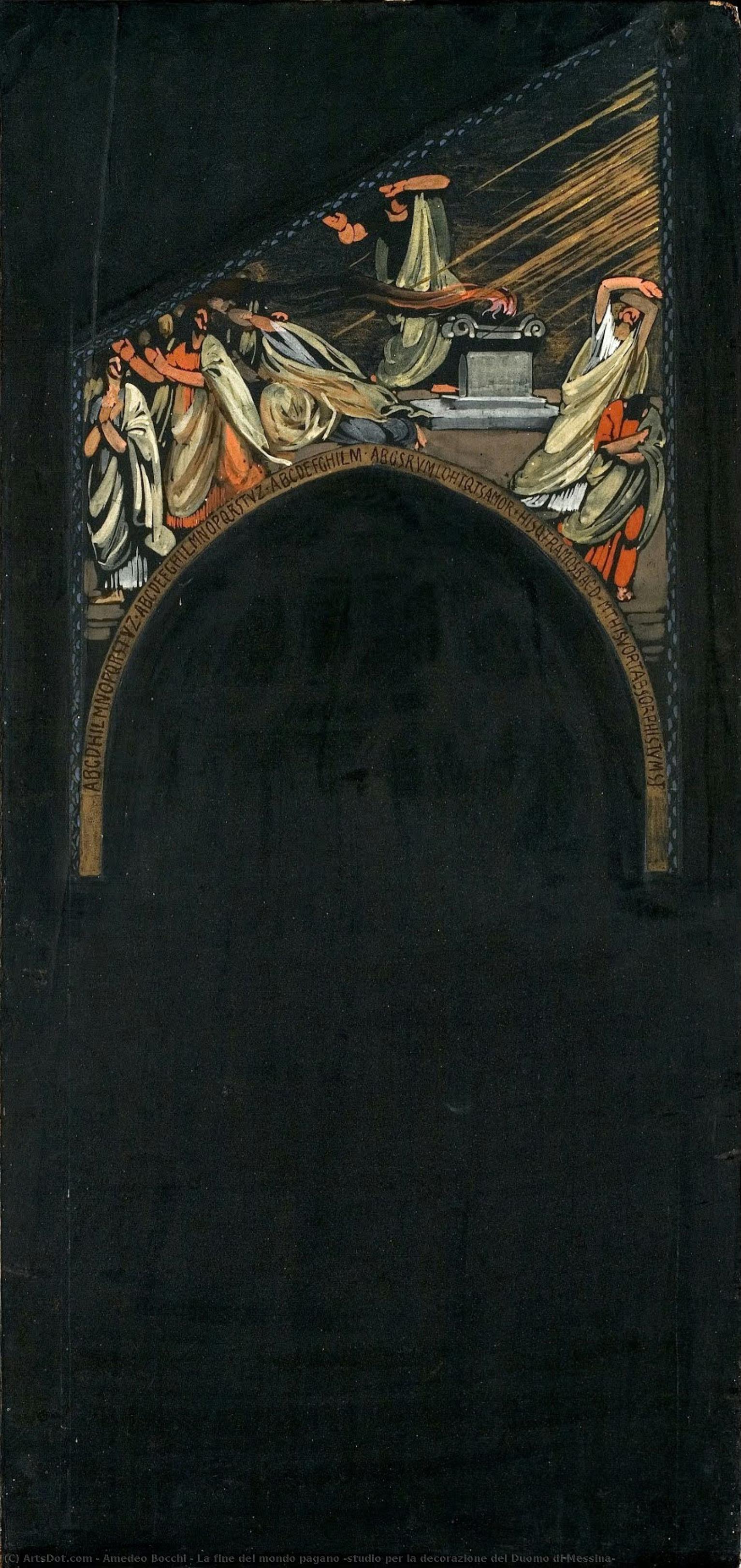 La Fine Del Mondo Pagano (studio Per La Decorazione Del Duomo Di Messina) — Amedeo Bocchi