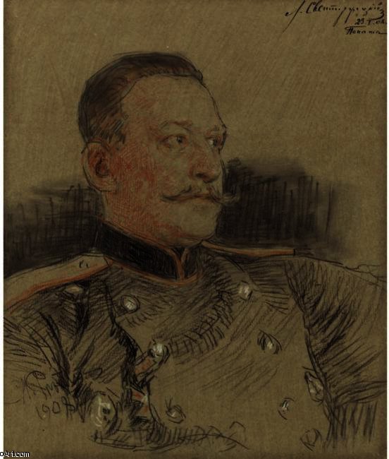 Portrait Of Officer Svertrojinsky — Ilja Jewgenjewitsch Repin
