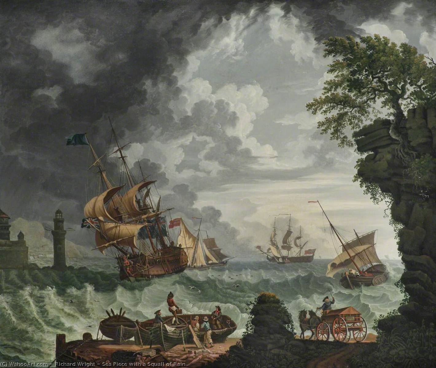 Sea Piece With A Squall Of Rain — Richard Wright