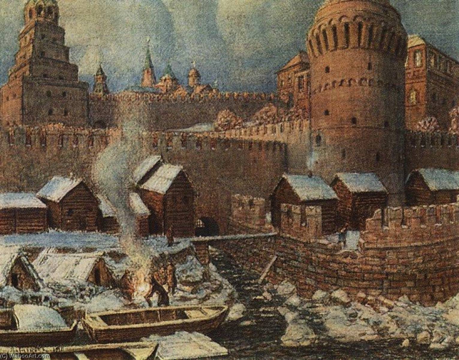 The Mouth Of The Neglinnaya River In Old Moscow — Apollinari Vasnetsov