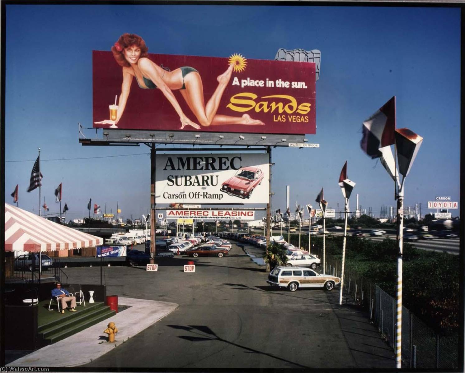 Amerec Subaru From Recreation Rd., Carson, From The Los Angeles Documentary Project — John Humble