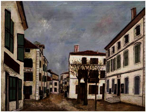Town Hall Square From A Village In Provence — Maurice Utrillo