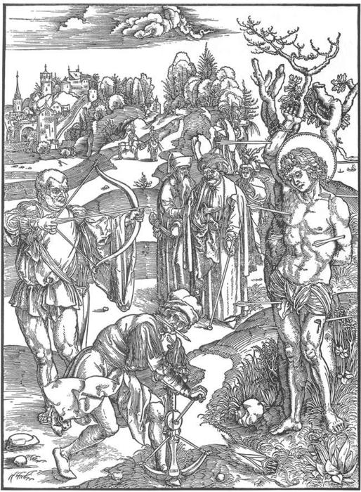 Die Märtyrerkunst Sebastian — Albrecht Dürer