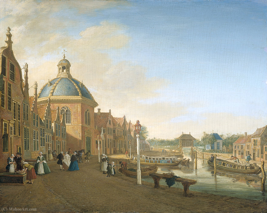 The Barge-canal Between The Hague And Leiden At Leidschendam. — Paulus Constantijn La Fargue