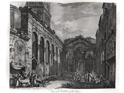 View Of The Peristyle Of The Palace Of Diocletian ,. — Robert Adam