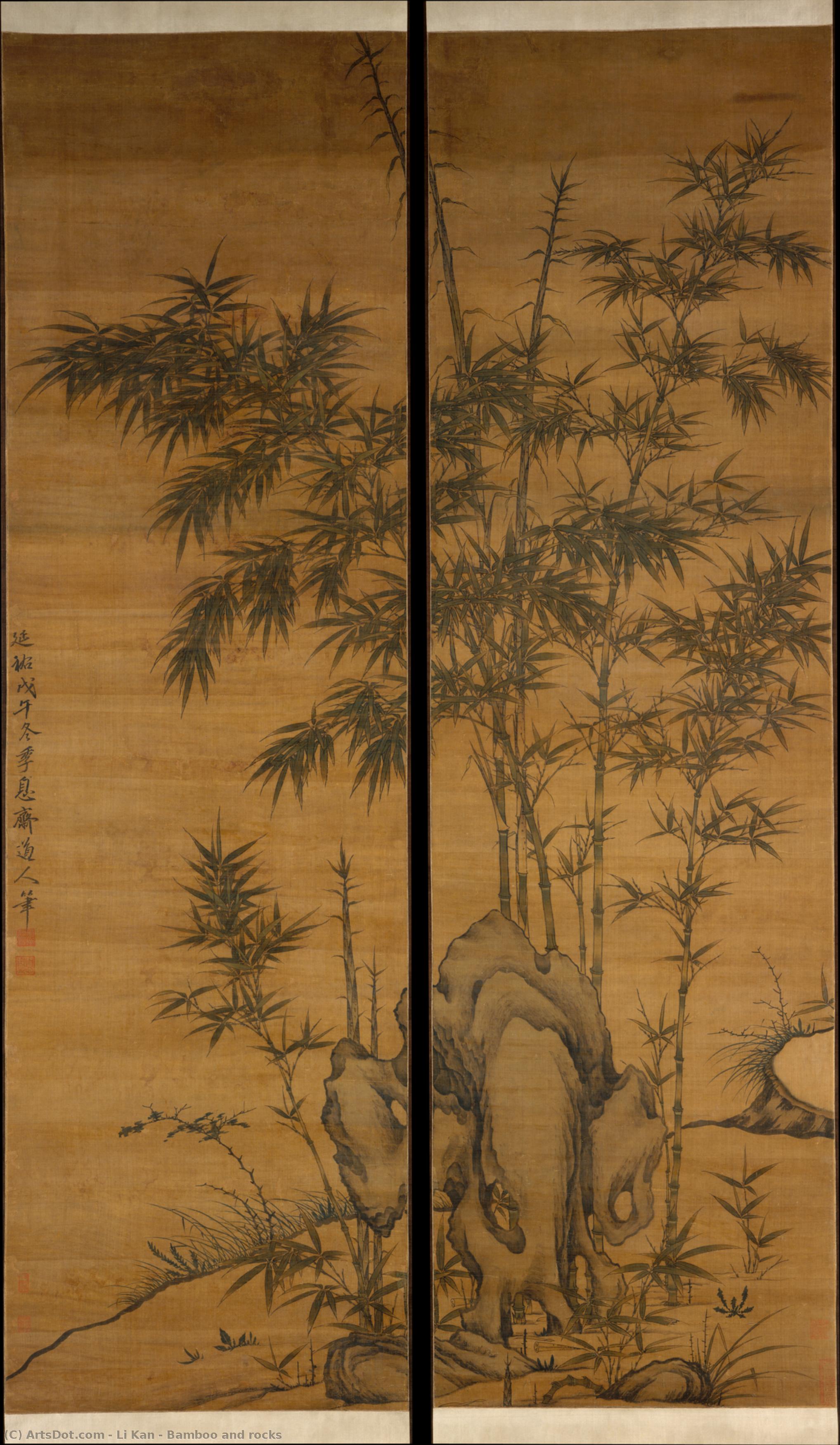Bamboo And Rocks — Li K'an