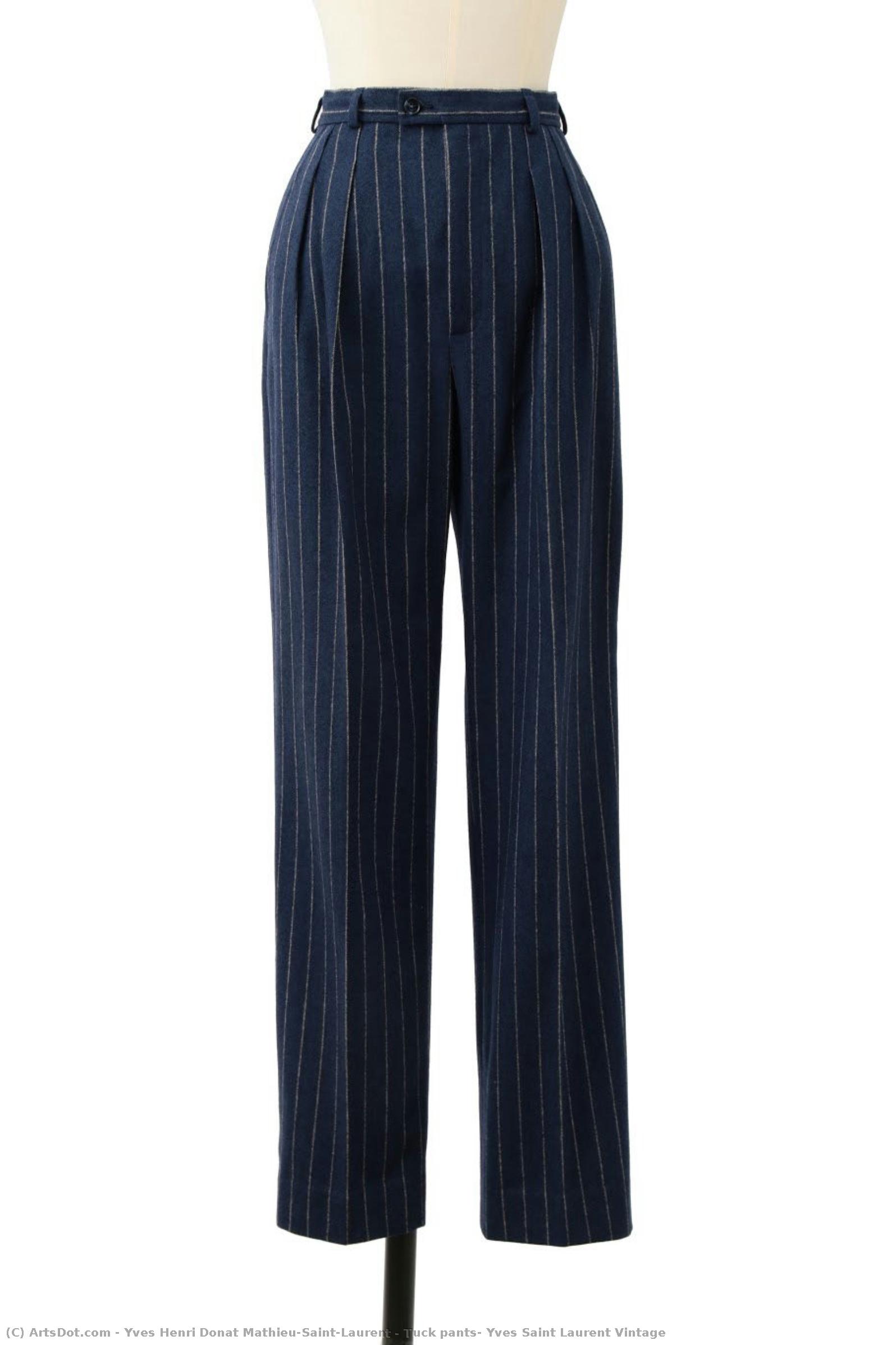 Tuck Pants, Yves Saint Laurent Vintage — Yves Saint Laurent