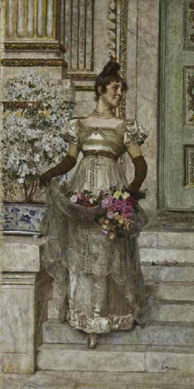 Lady Descending The Stairs — Giovanni Muzzioli