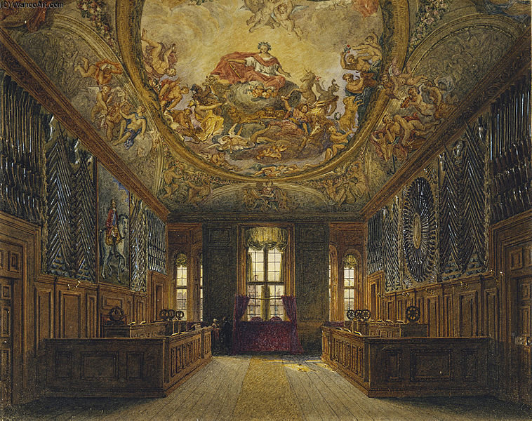 Windsor Castle, Queen's Guard Chamber — Чарльз Уайлд