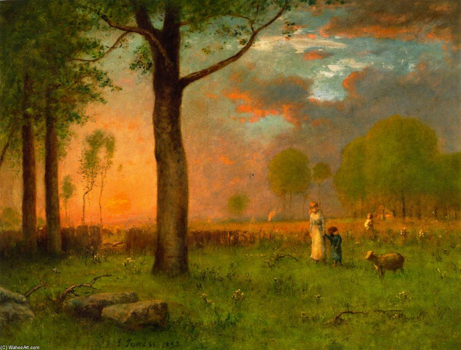 Sunset Off Ten Pound Island — George Innes