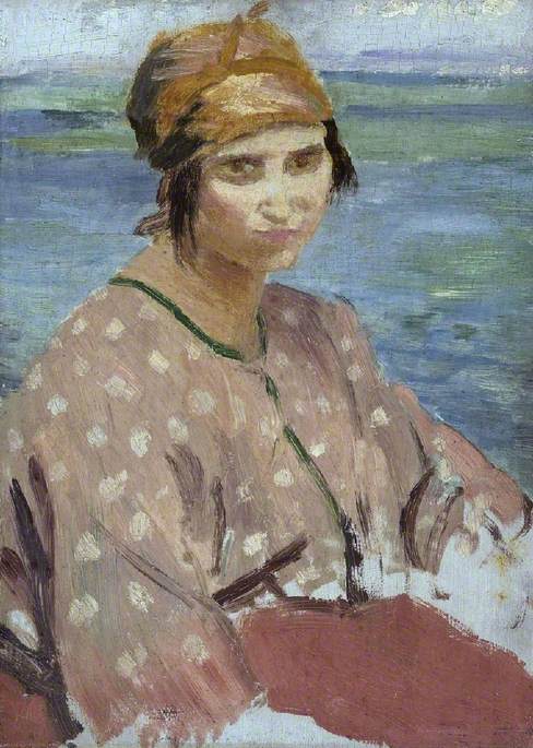 Dorelia Wearing A Turban — Augustus Edwin John