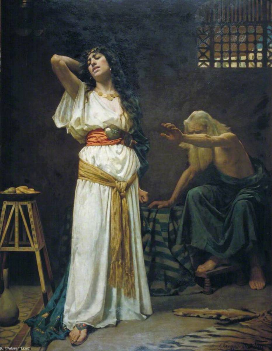 The Wife Of Jeroboam And The Blind Prophet — George Henry Grenville Manton