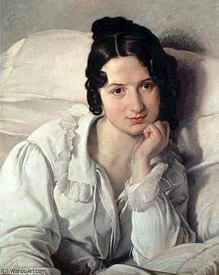 Portrait Of Carolina Zucchi — Francesco Hayez
