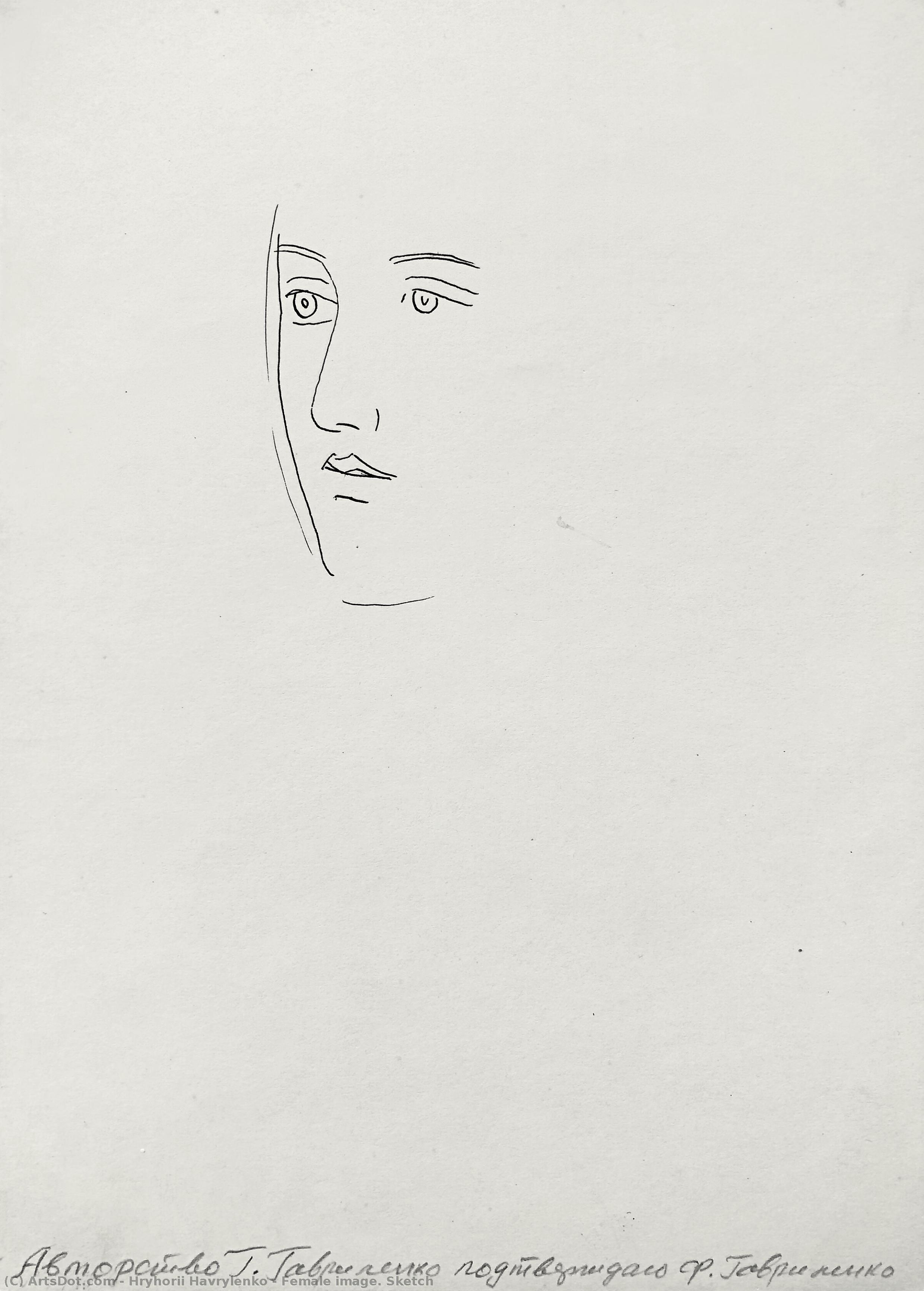 Female Image. Sketch — Hryhorii Havrylenko