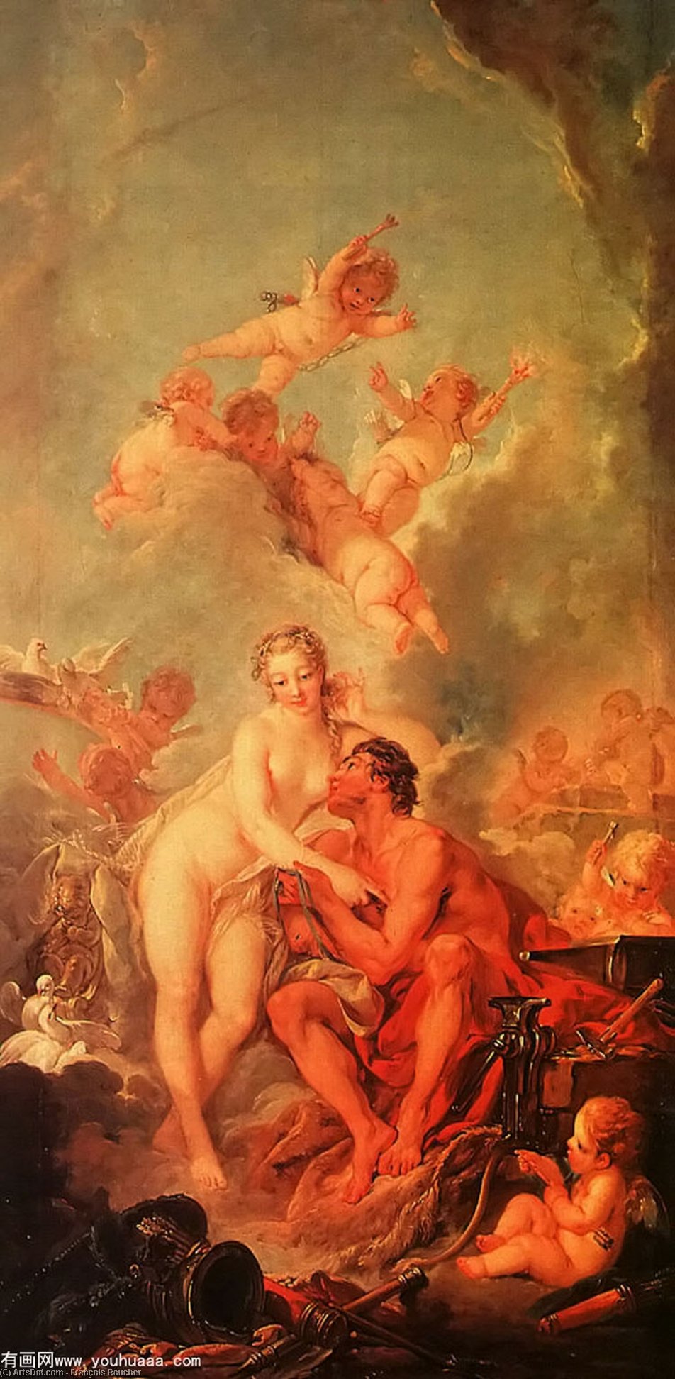 The Visit Of Venus To Vulcan — François Boucher