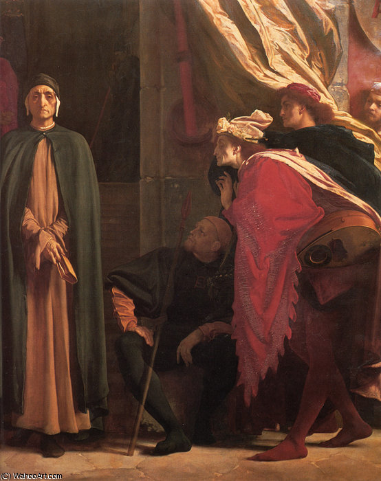 Dante In Exile (detail Right) — Sir Frederic Lord Leighton