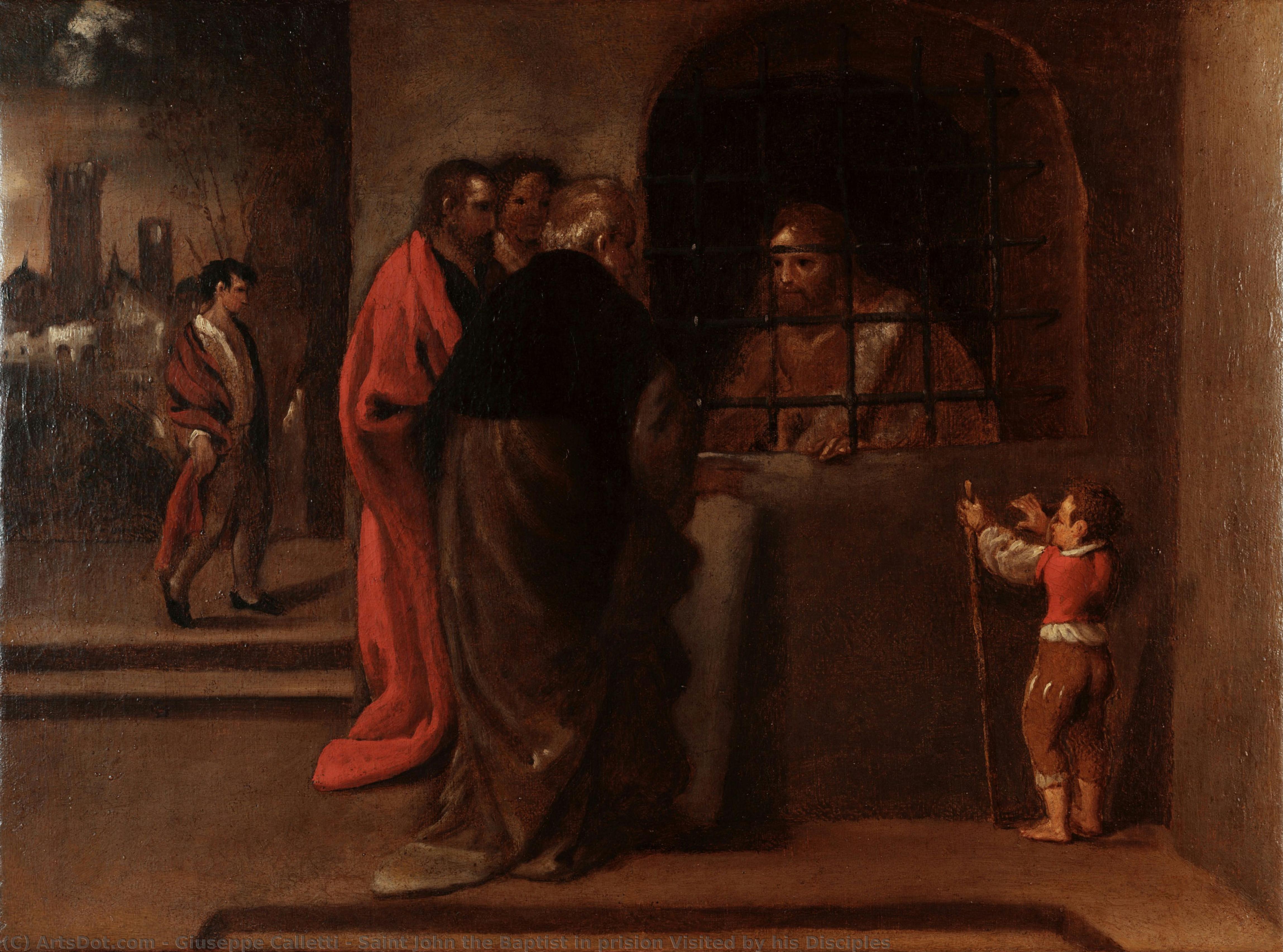 Saint John The Baptist In Prision Visited By His Disciples — Giuseppe Calletti